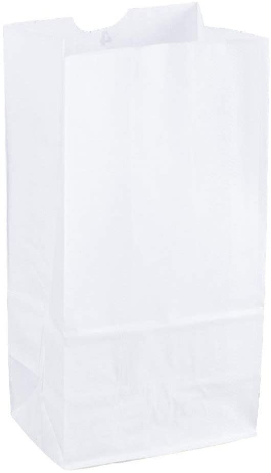 Bag Grocery Paper 6 1/8 x 4 x 12 3/8' White by ULINE  ID S8536
